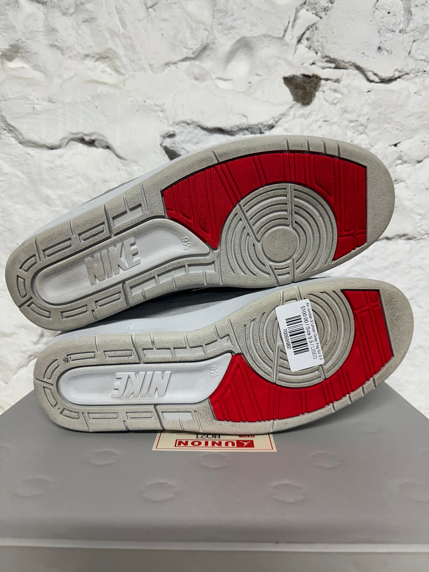 Air Jordan 2 Union Grey Fog Sz 9.5