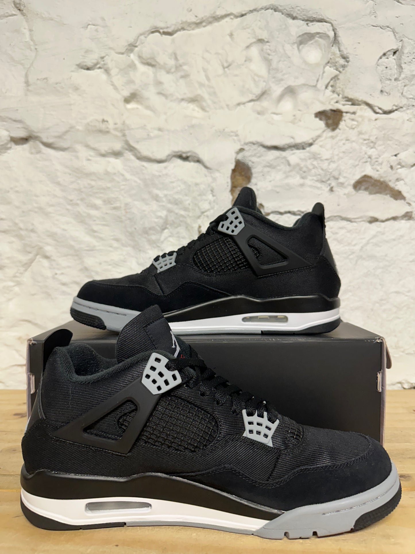 Air Jordan 4 Black Canvas Sz 11