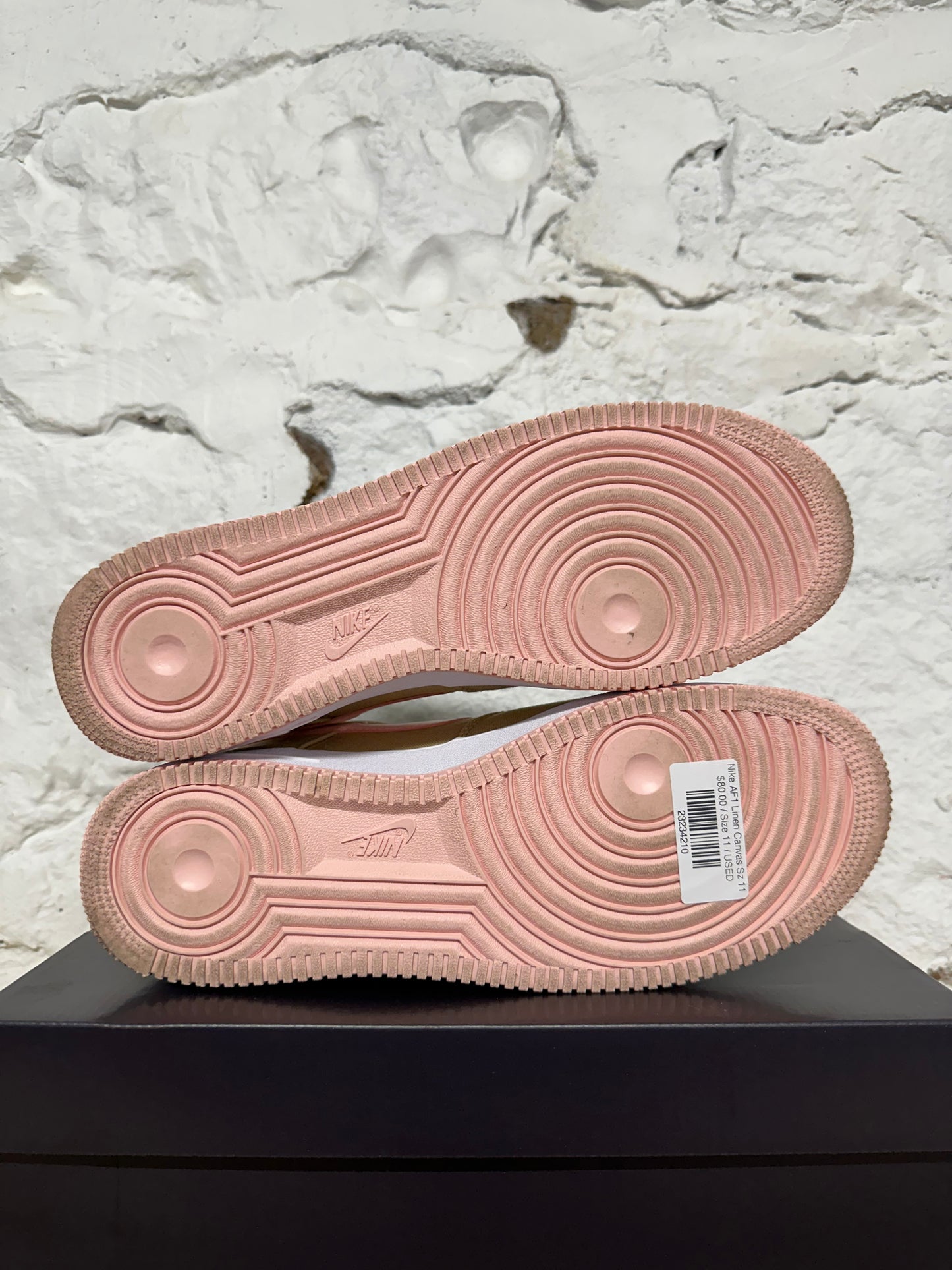 Nike Air Force 1 Low Linen Canvas Sz 11