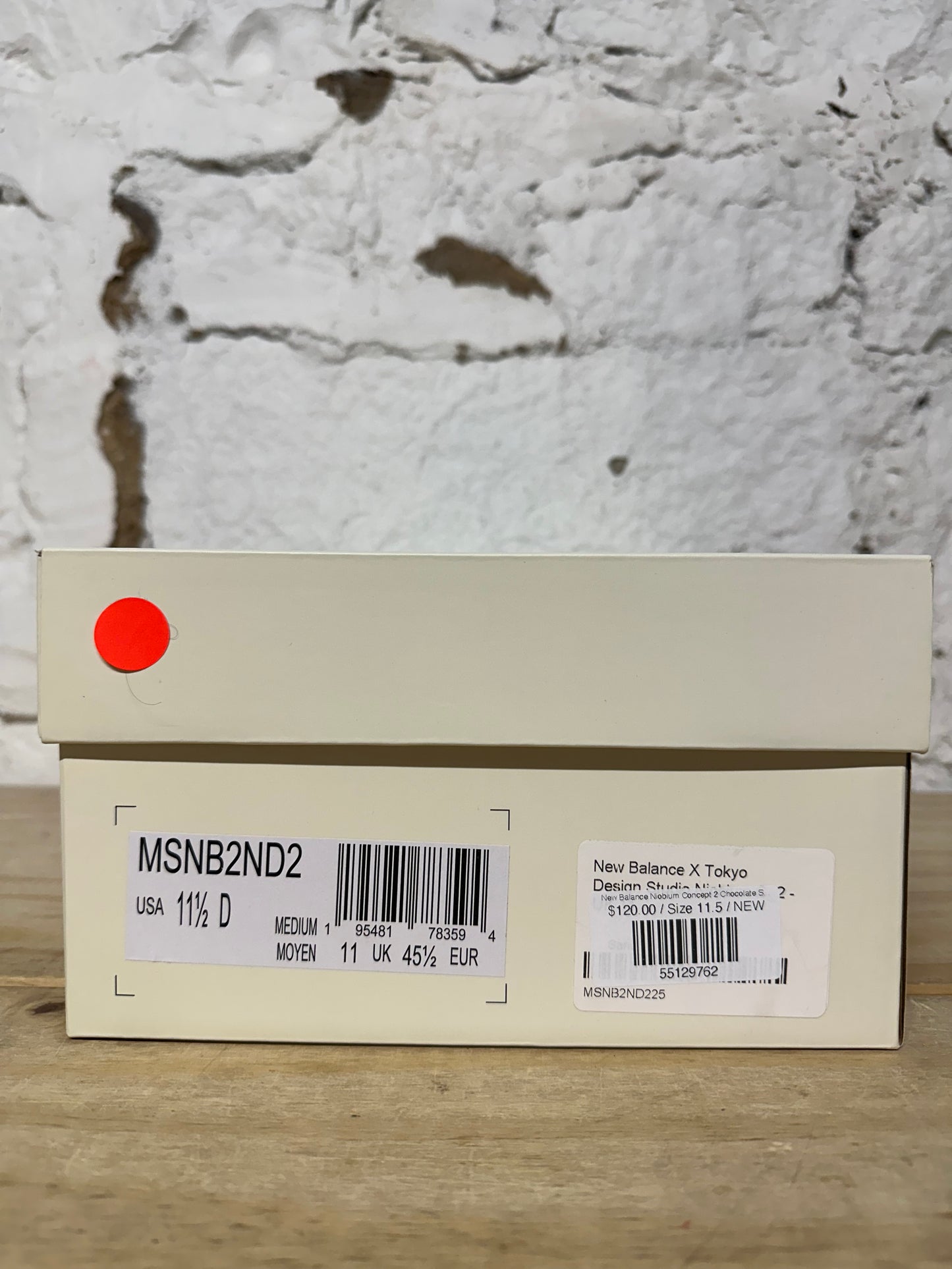 New Balance Niobium Concept 2 Chocolate Sz 11.5 DS