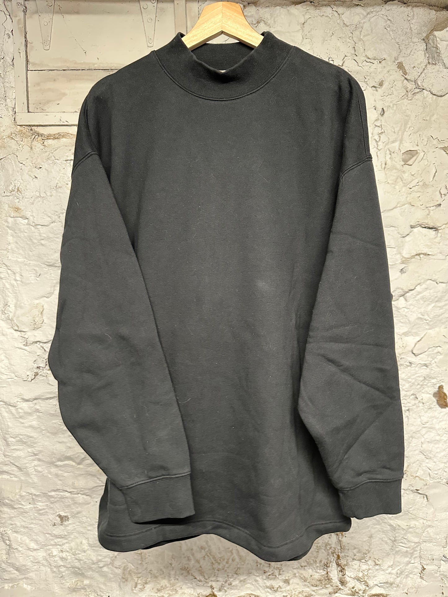 Fear of God Essentials Back Logo Black Relaxed Crewneck Sz L