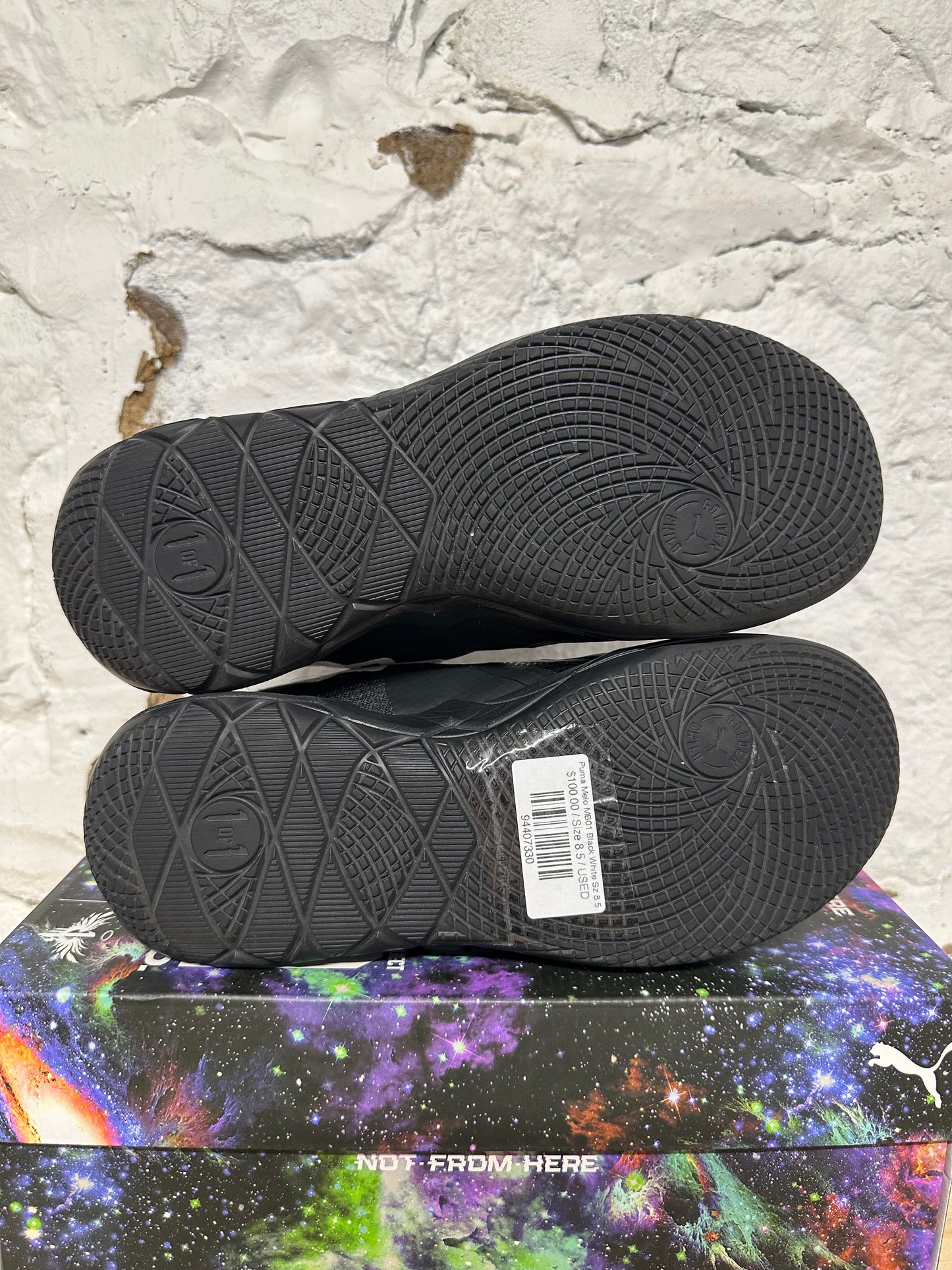 Puma Melo MB01 Black White Sz 8.5