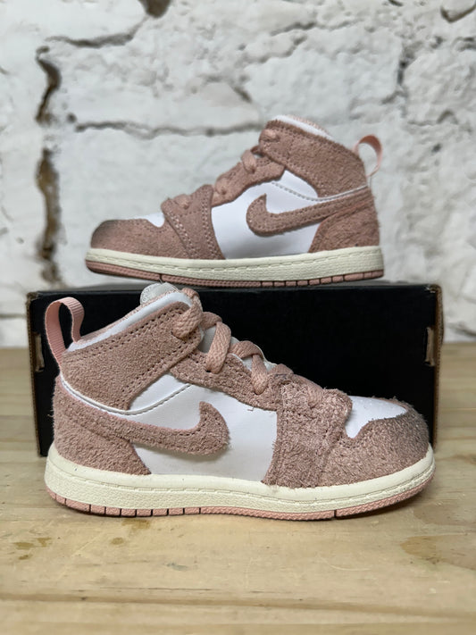 Air Jordan 1 Mid Legend Pink Sz 8C