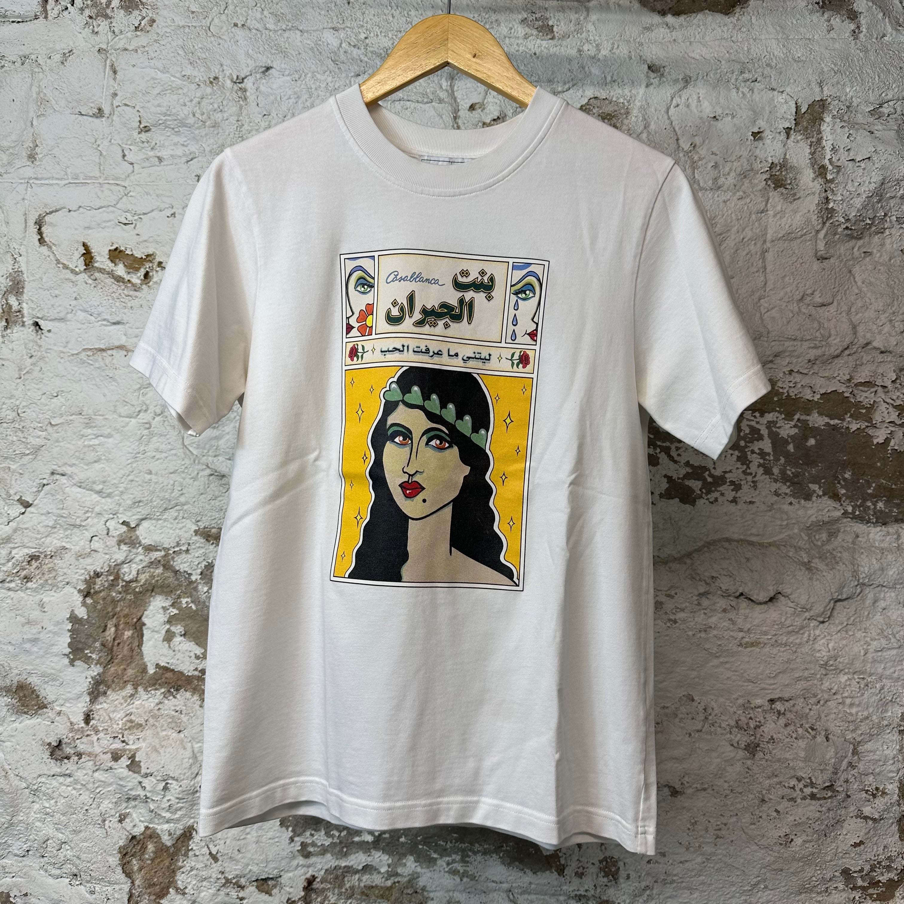 Casablanca La Femme T-shirt White Sz XS
