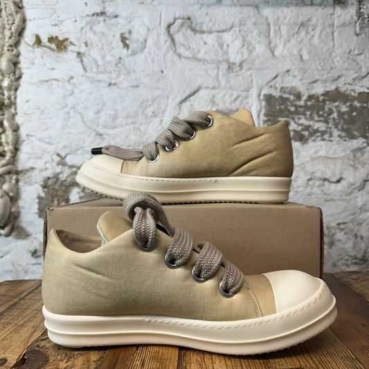 Rick Owens Jumbo Lace Puffer Parchment Milk Sneaker Sz 13 (46)