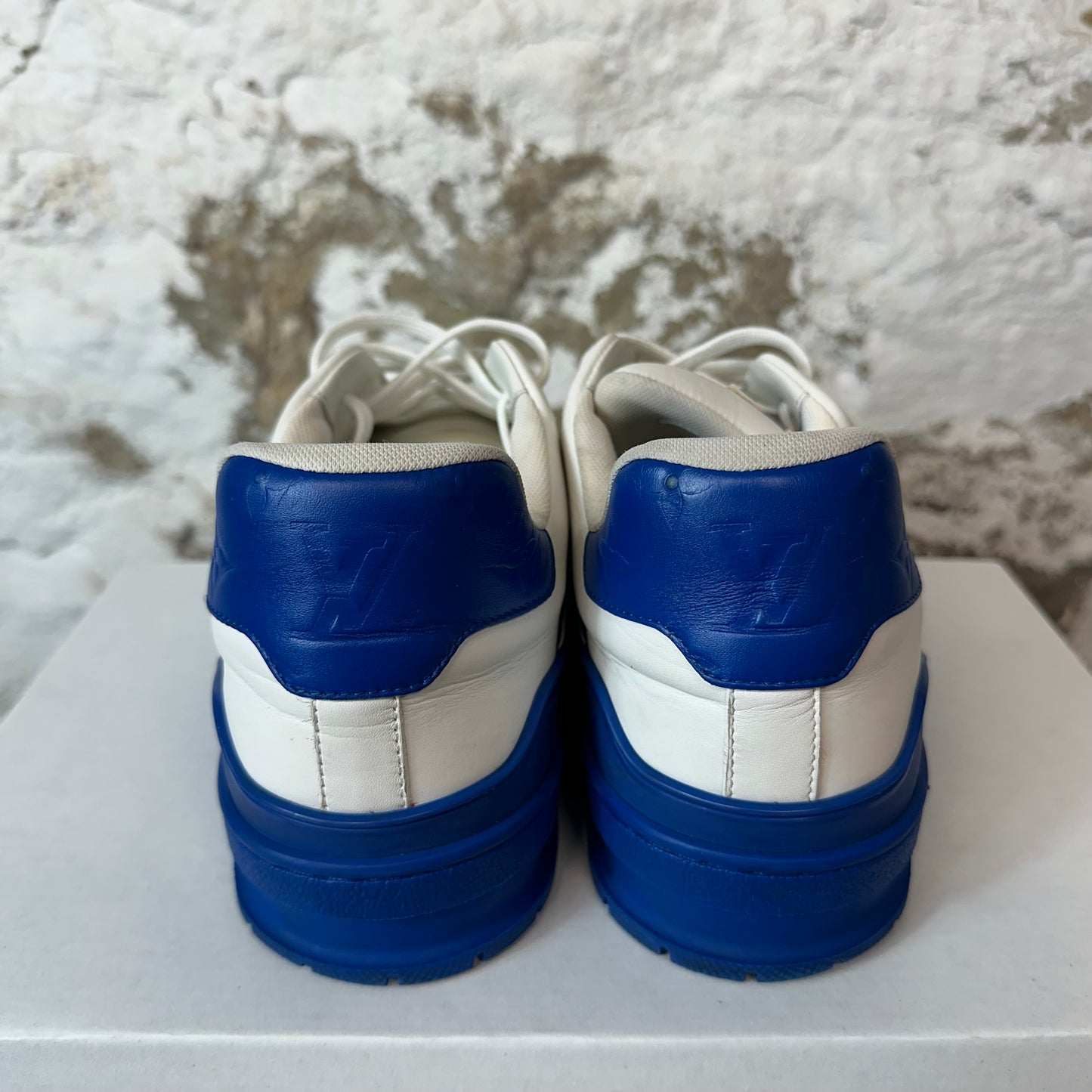 Louis Vuitton Blue White Trainer Sz 11 (9.5LV) No Box