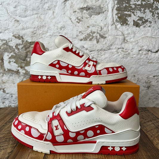 Louis Vuitton Yayoi Kusama Red White Trainer Sz 11.5 (10LV)