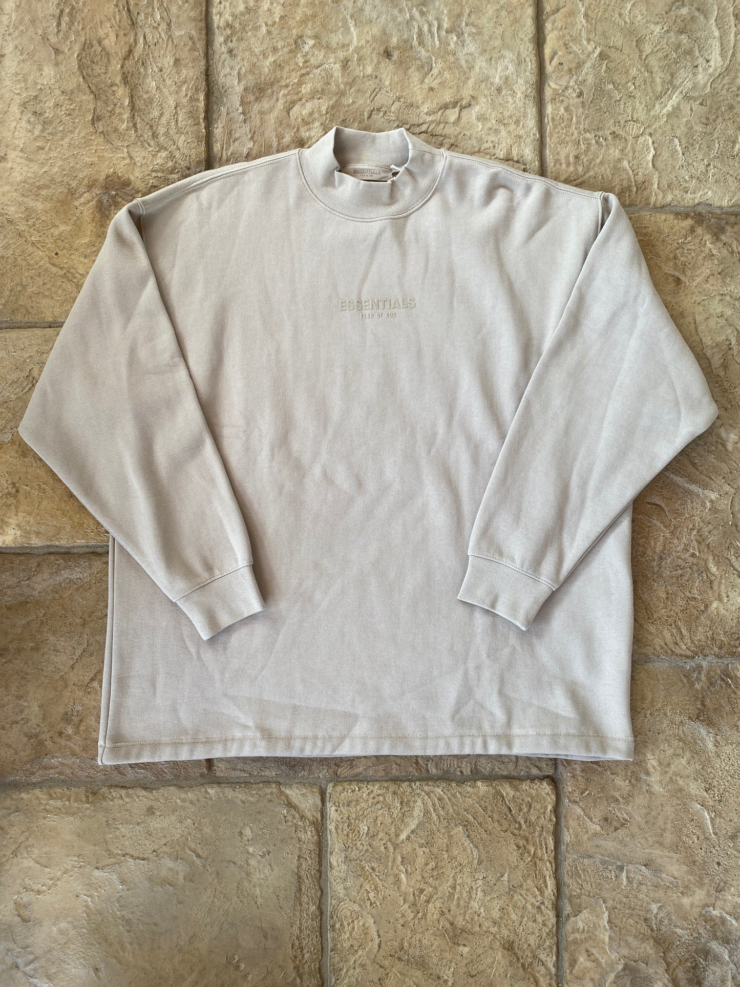 Fear of God Essentials Silver Cloud Crewneck Sz M DS