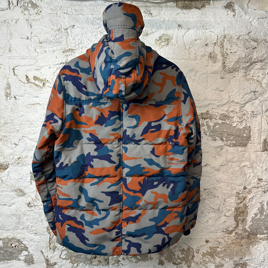 Canada Goose Orange Blue Camo Puffer Jacket Sz M