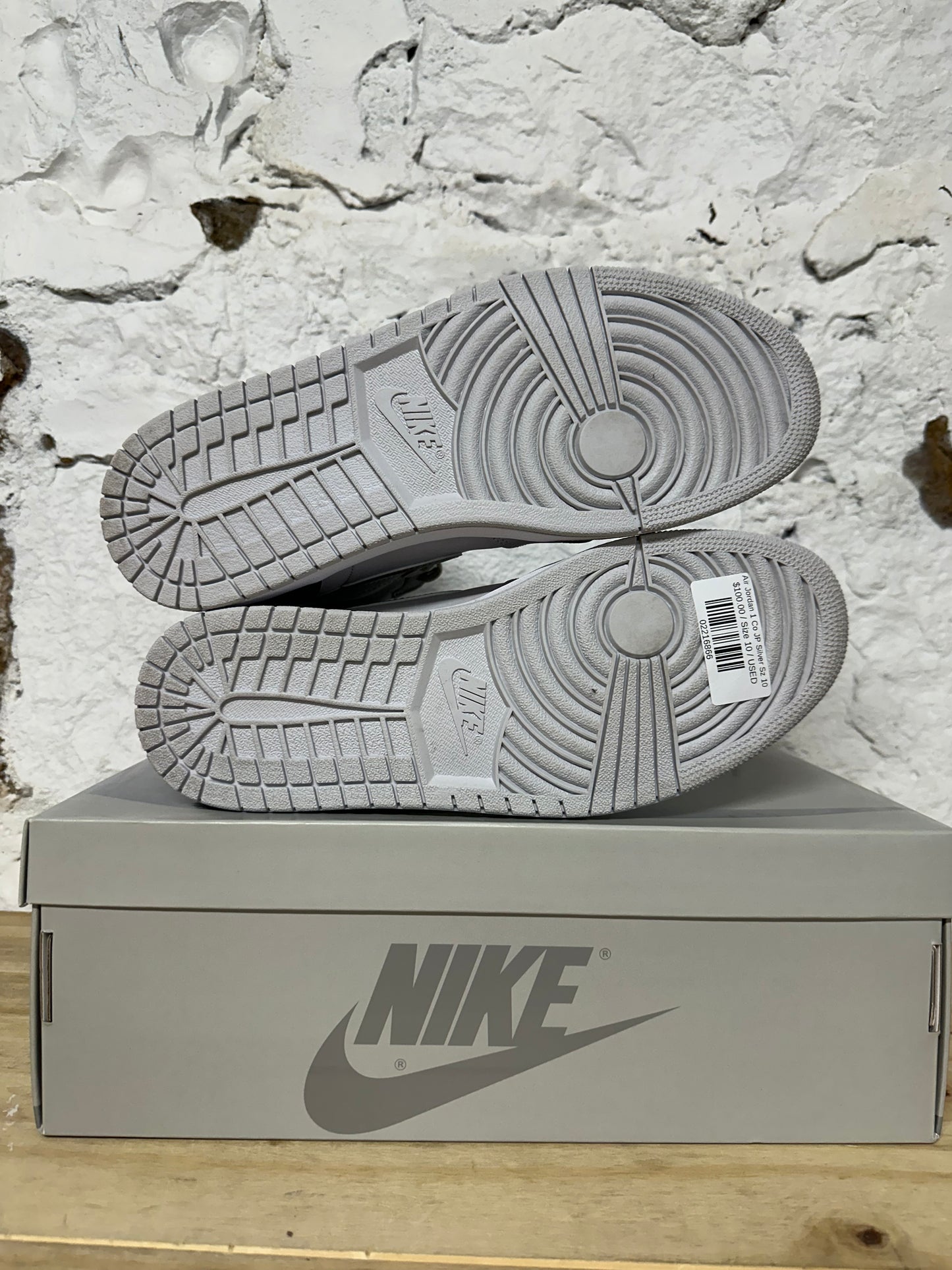 Air Jordan 1 High CO.JP Silver Sz 10