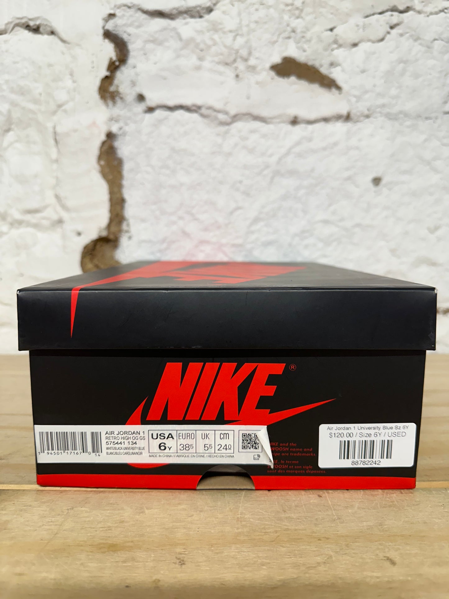 Air Jordan 1 High University Blue Sz 6Y