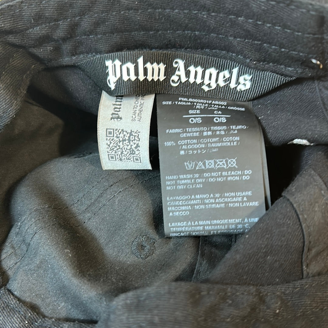 Palm Angels Logo Baseball Cap Black Hat