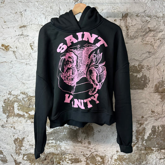 Saint Vanity Pink Griffin Black Hoodie