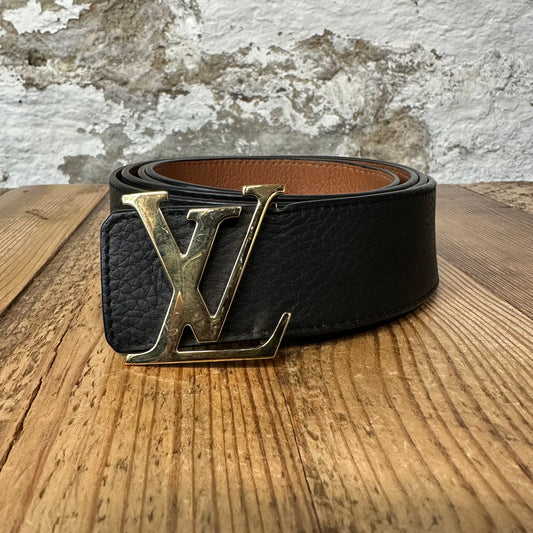 Louis Vuitton Black Gold Belt Sz (120/48)