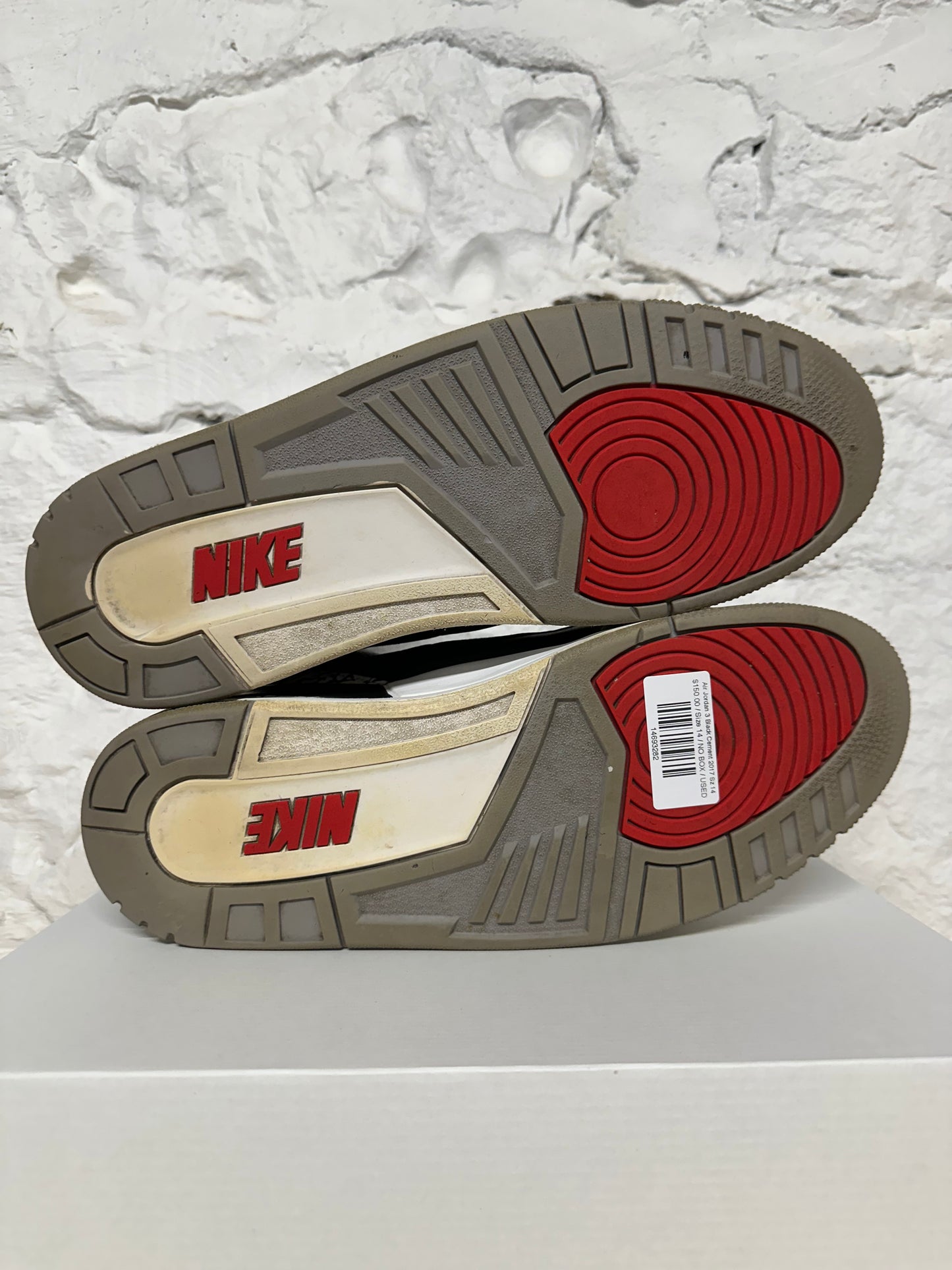 Air Jordan 3 Black Cement (2017) Sz 14