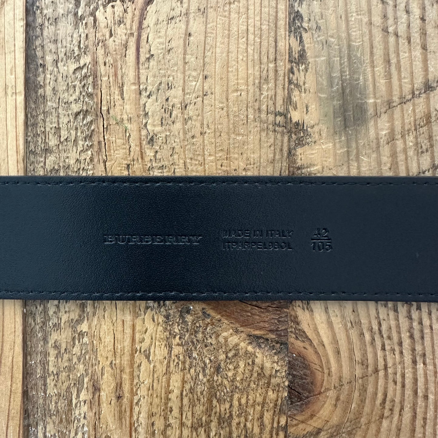 Burberry Blue Black Check Belt Sz (105/42)