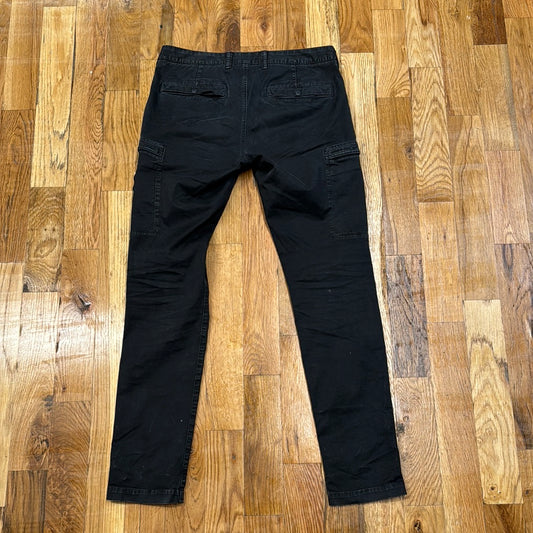 Stone Island Black Cargo Pants Black Sz 32