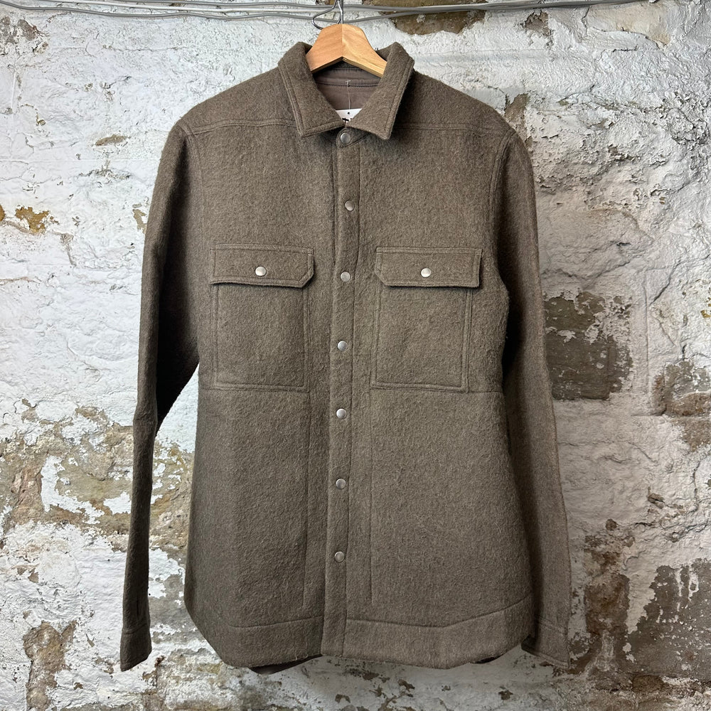 Rick Owens Strobe Dust Button Up Outershirt Sz M (48)