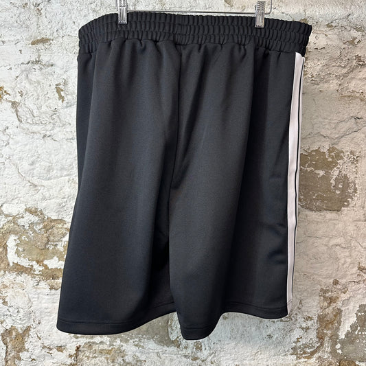 Palm Angels Black White Track Shorts NEW