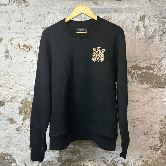 Amiri CNY AM Logo Black Crewneck