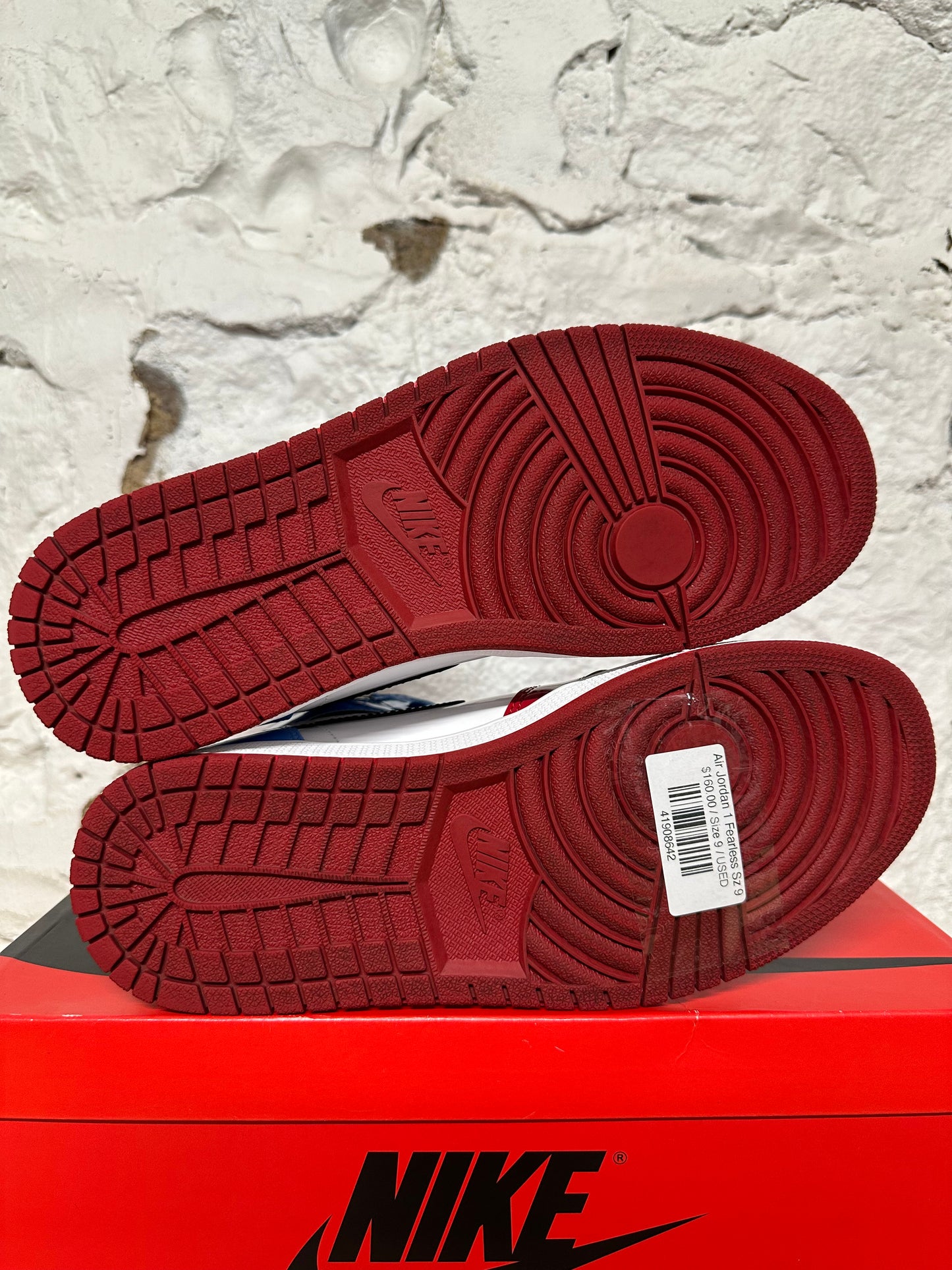 Air Jordan 1 High Fearless UNC Chicago Sz 9