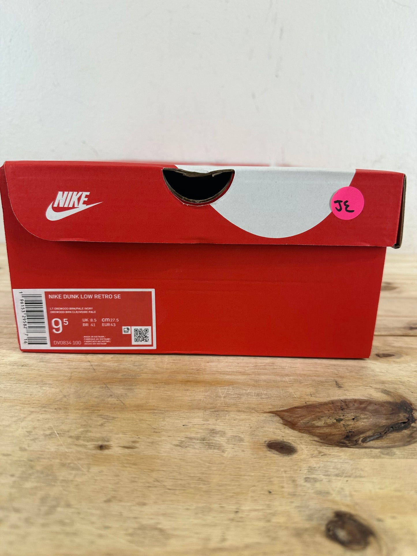 Nike Dunk Low Light Orewood Brown Sashiko Sz 9.5
