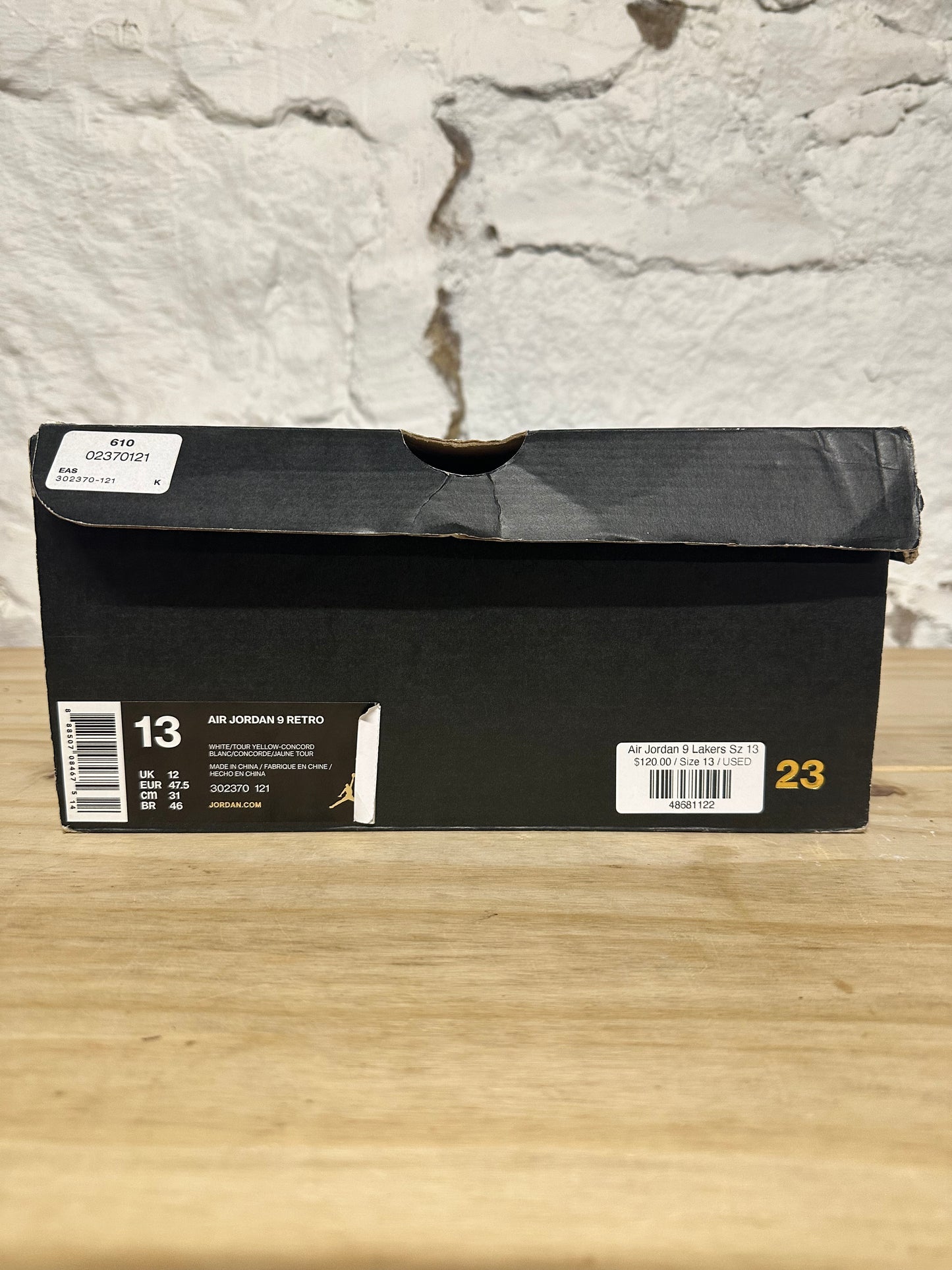 Air Jordan 9 Lakers Sz 13