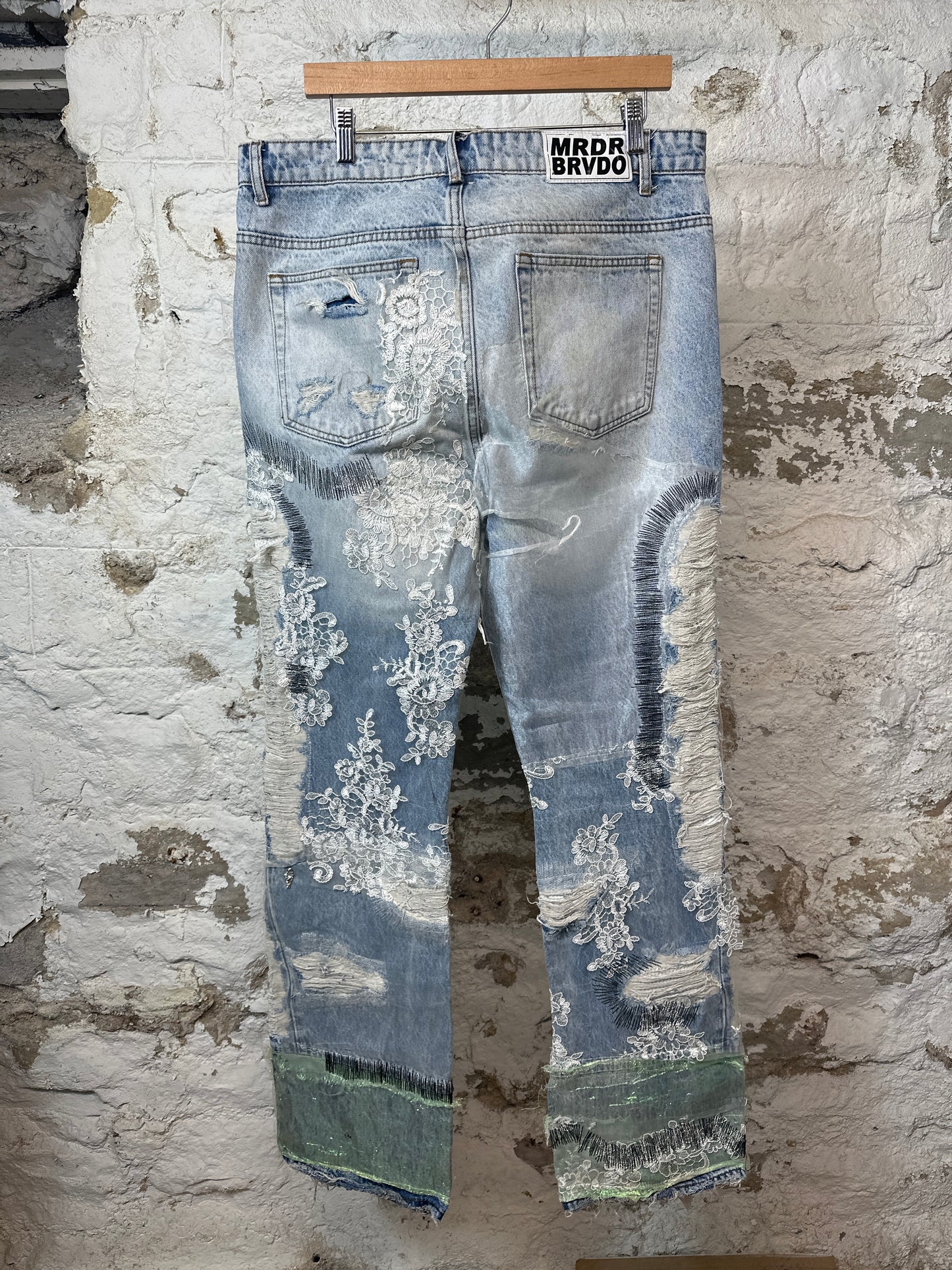 Who Decides War Affinity Blue Denim Jeans Sz 36