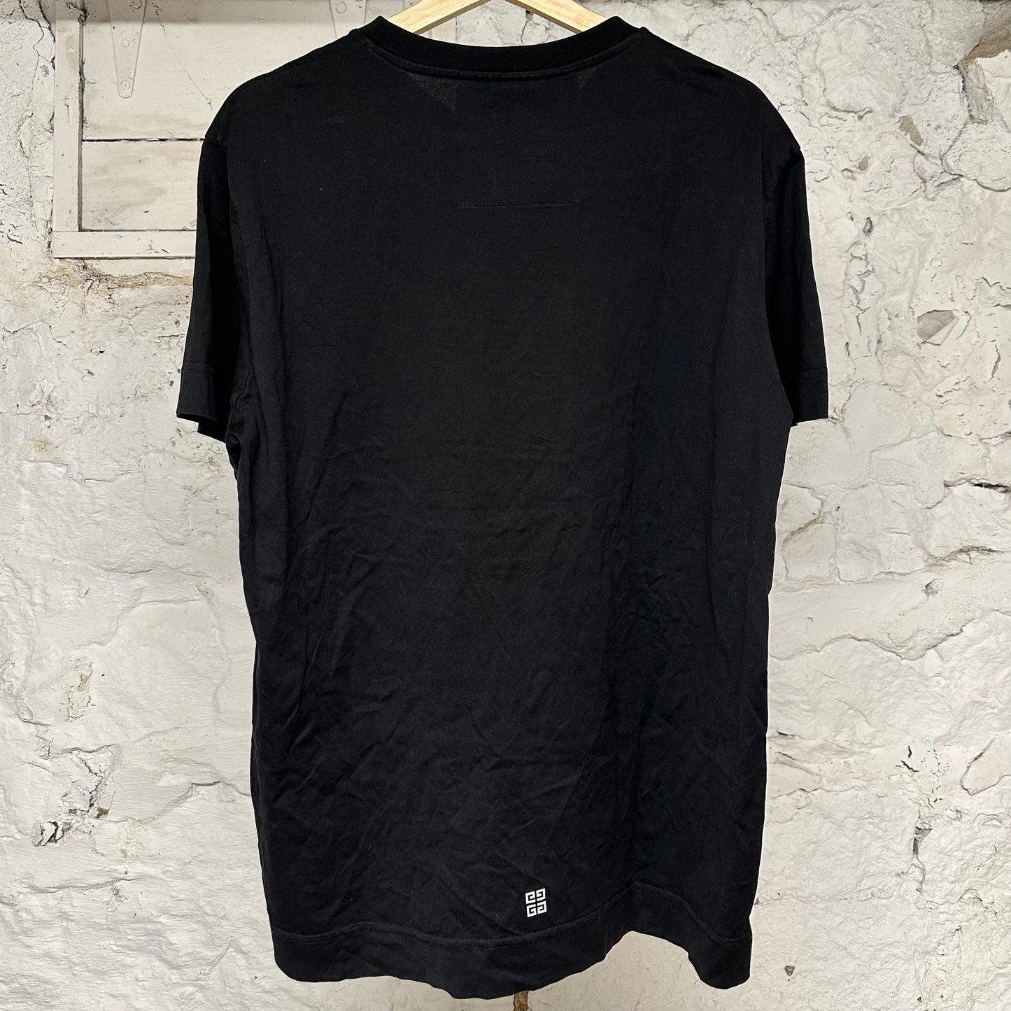Givenchy Split Spellout Black T-Shirt Sz M