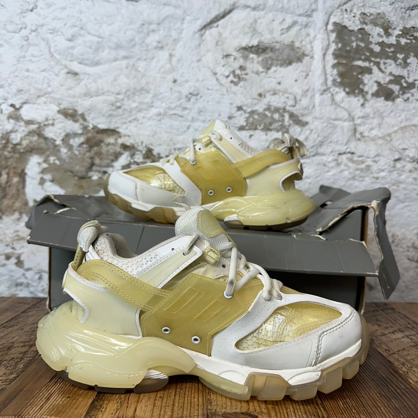 Balenciaga Track Runner White Clear Sneaker Sz 5 (37)