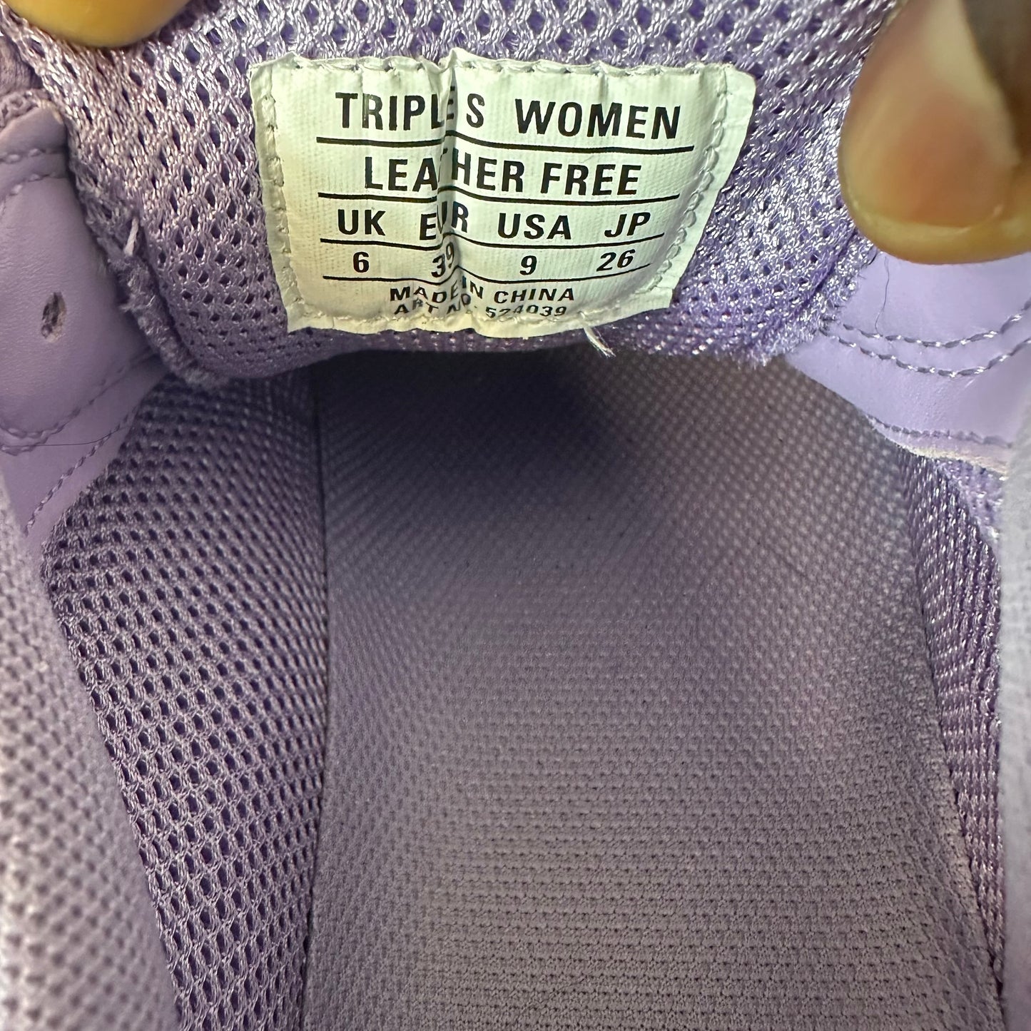 Balenciaga Triple S Lilac Gray Sneaker Sz 6.5 (39) DS