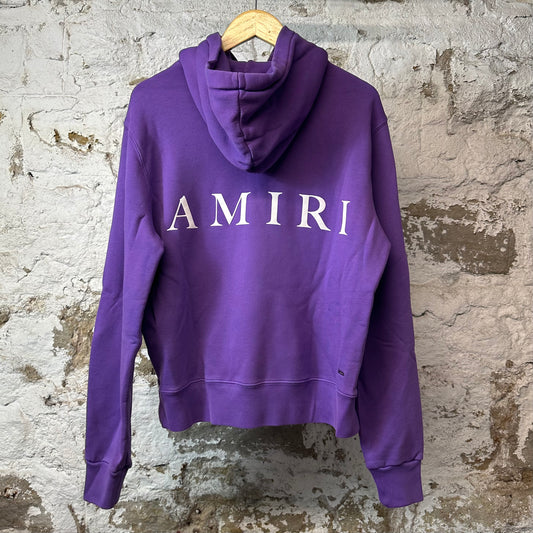 Amiri White AM Hoodie Purple XS