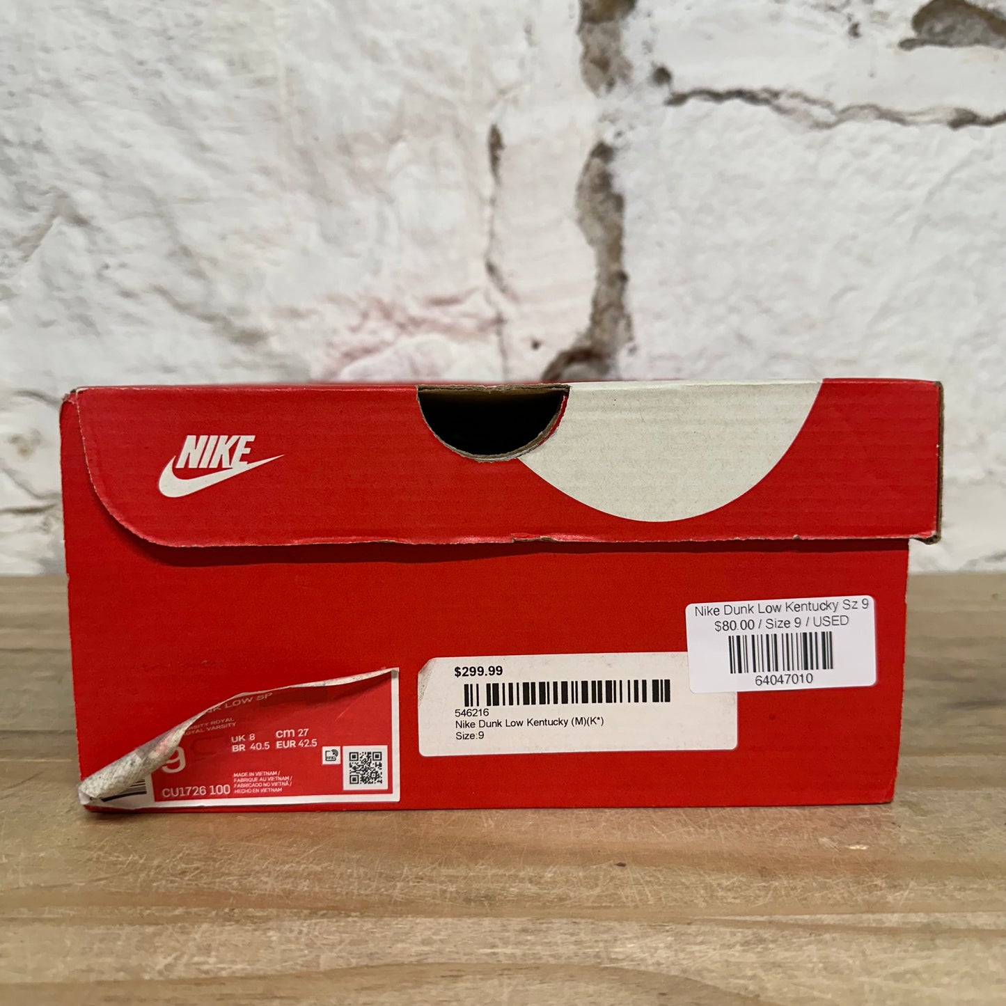 Nike Dunk Low Kentucky Sz 9