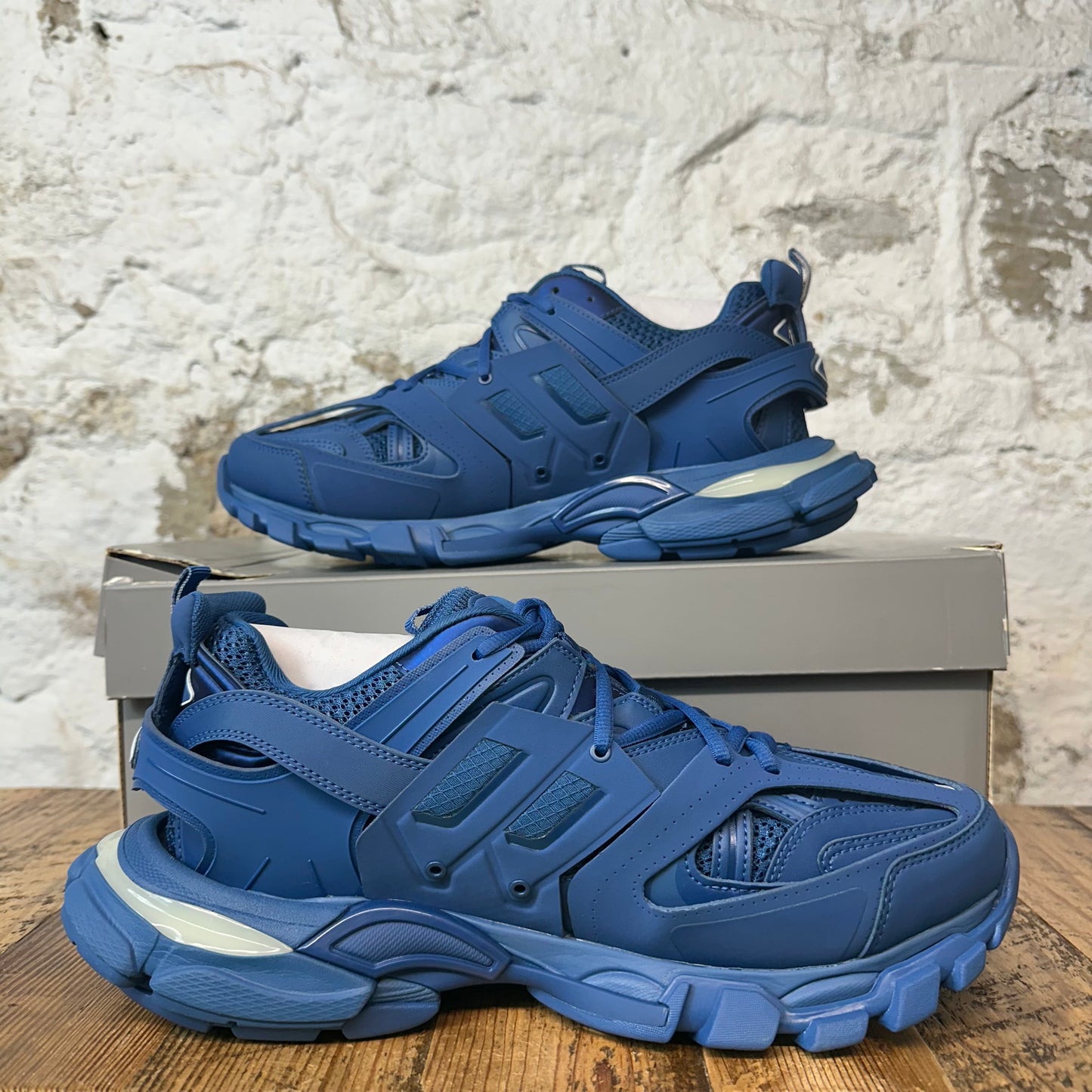 Balenciaga Track Runner Blue LED Sneaker