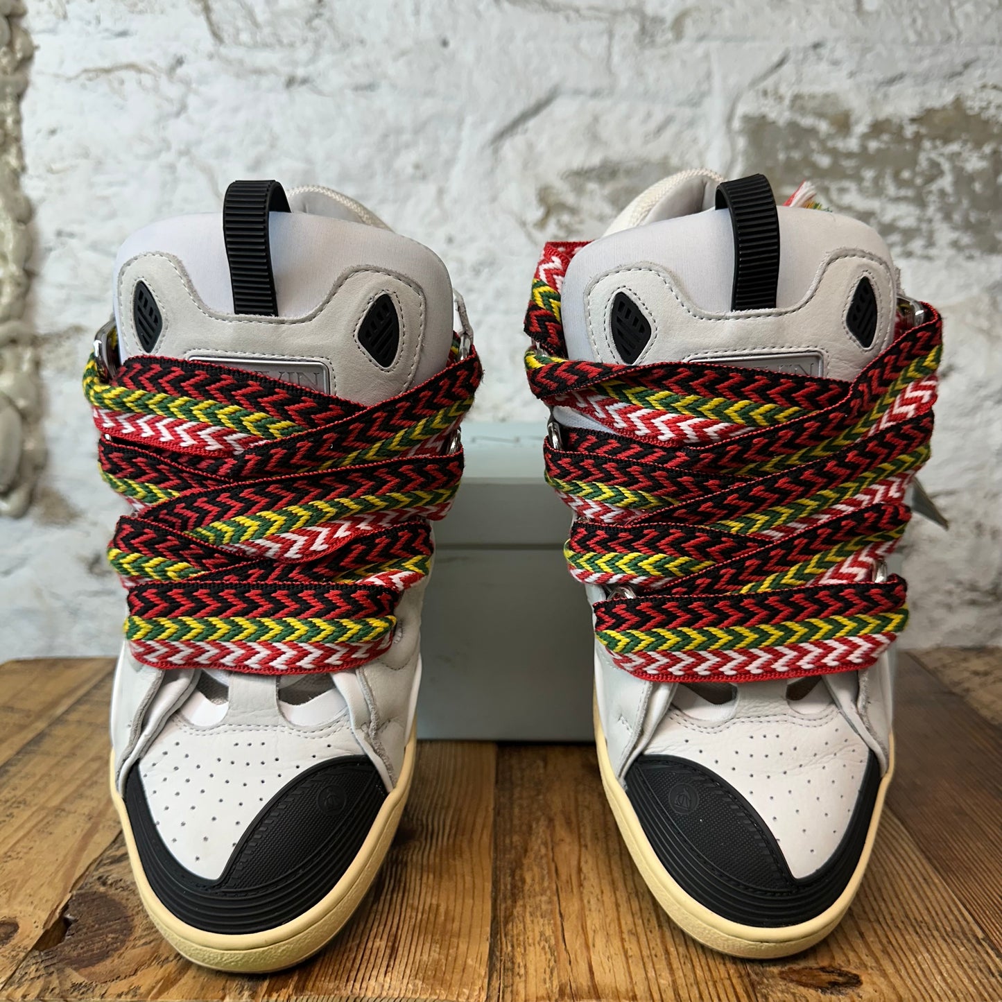 Lanvin Curb Multicolor Lace Grey Sneaker Sz 11 (44)