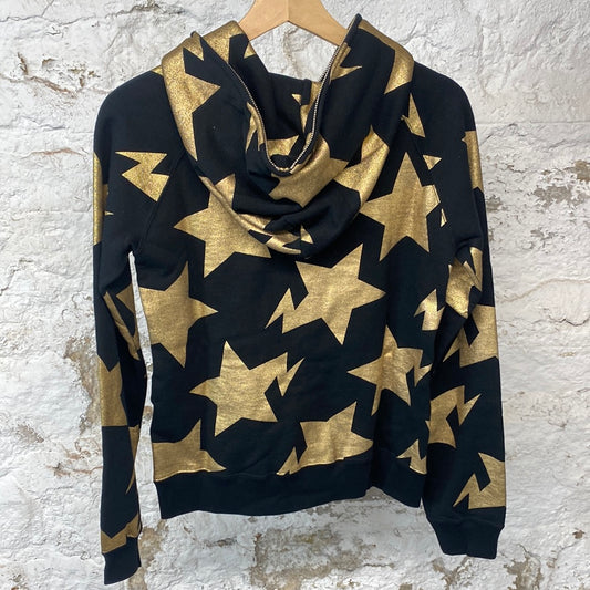Bape Golden Star Full Zip Hoodie Black Sz XS