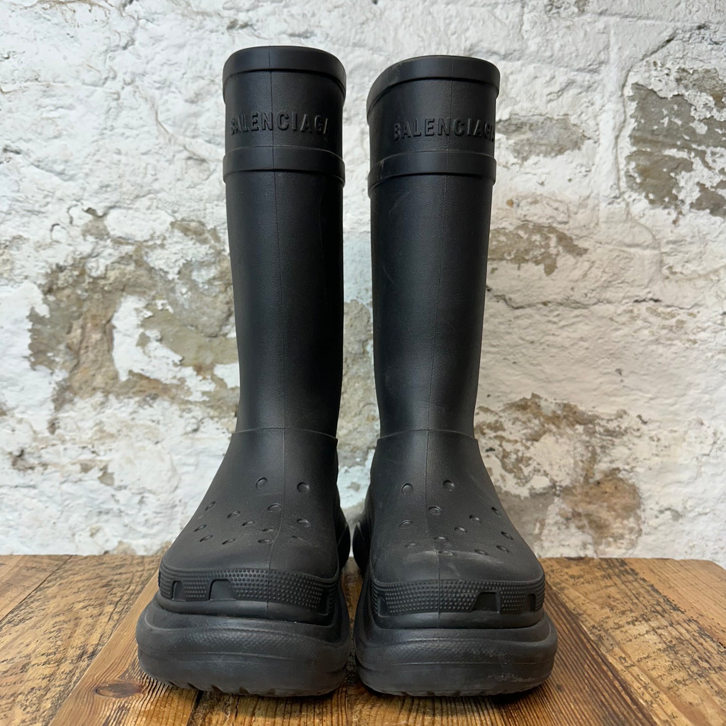 Balenciaga Croc Boot Black Sz 9 (42)