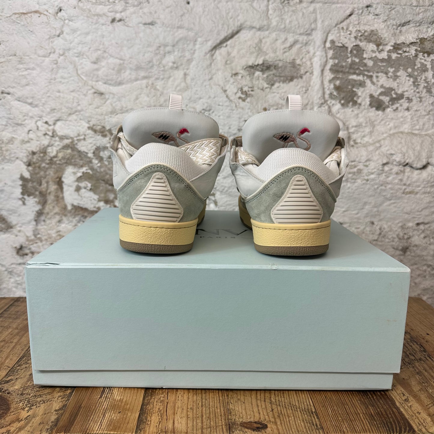 Lanvin Curb White Jade Sneaker