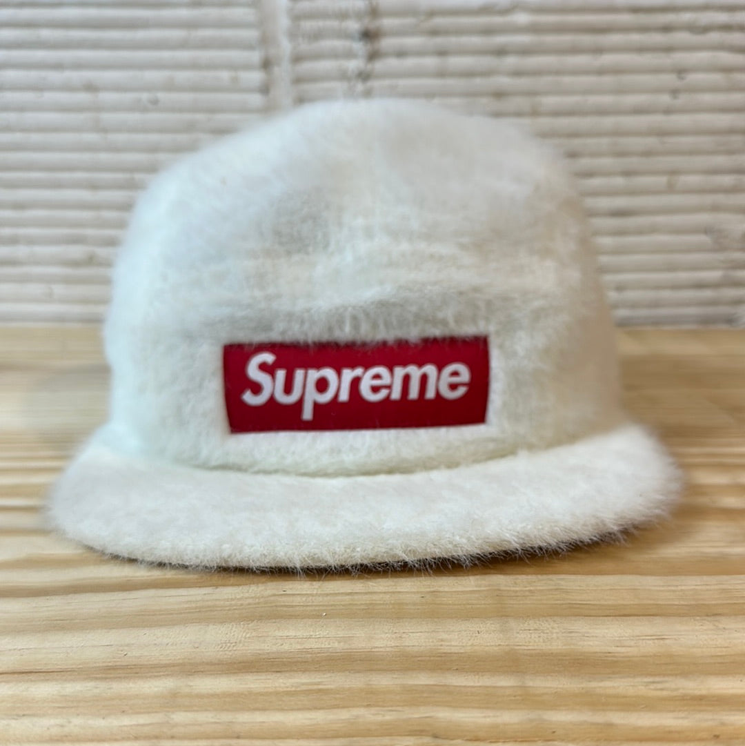 Supreme Faux Fur Camp Cap White Hat