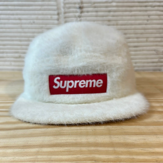 Supreme Faux Fur Camp Cap White Hat