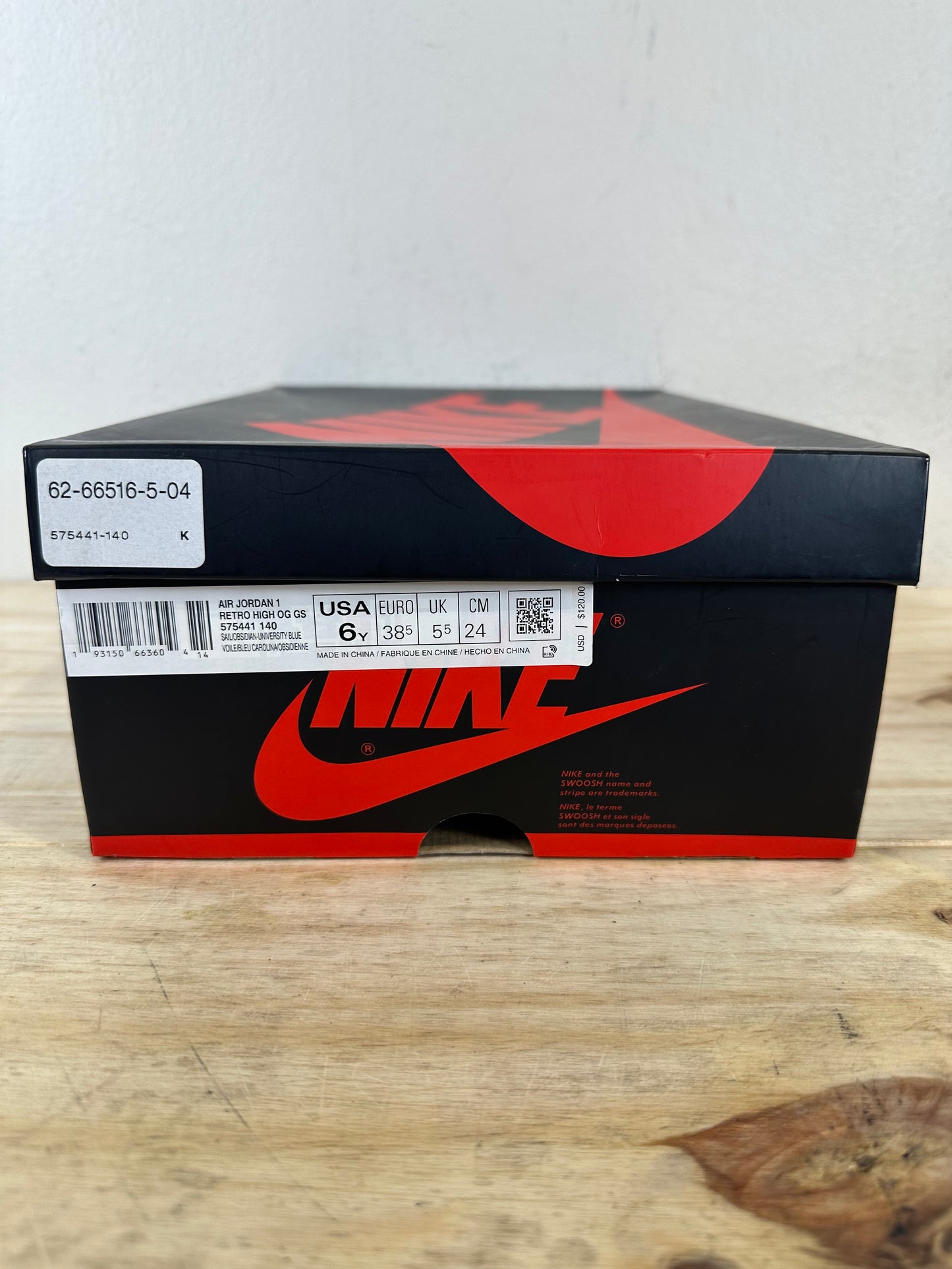 Air Jordan 1 High Obsidian Sz 6Y