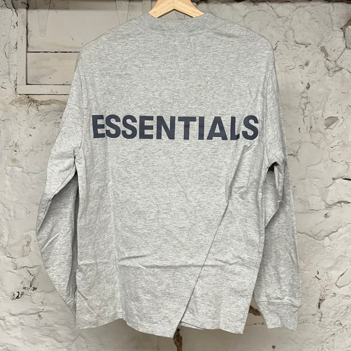 Fear of God Essentials Light Grey L/S T-Shirt Sz XS