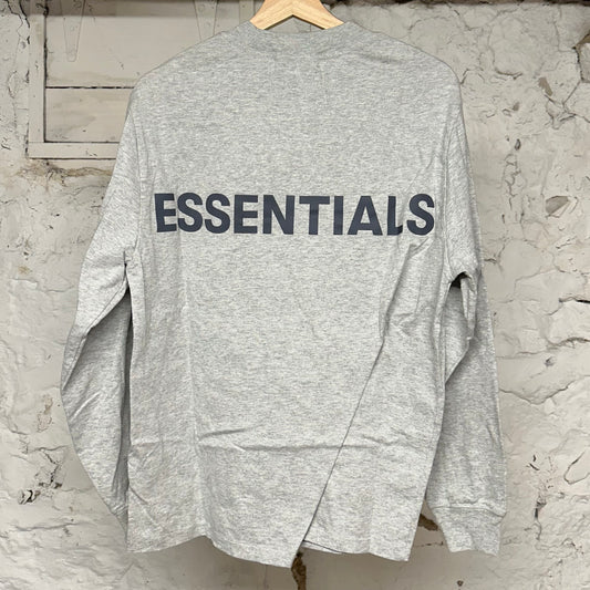 Fear of God Essentials Light Grey L/S T-Shirt Sz XS
