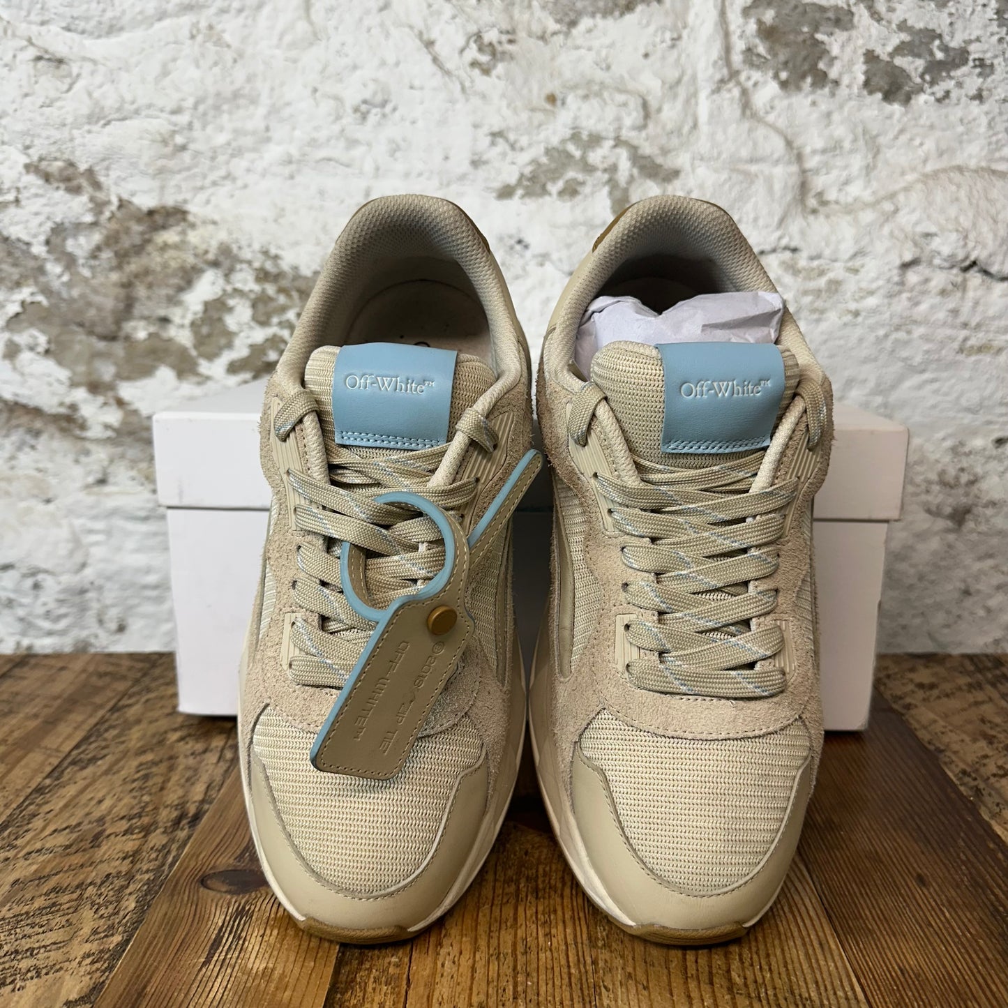 Off White Kick Off 5.0 Beige Sneaker Sz 8 (41)