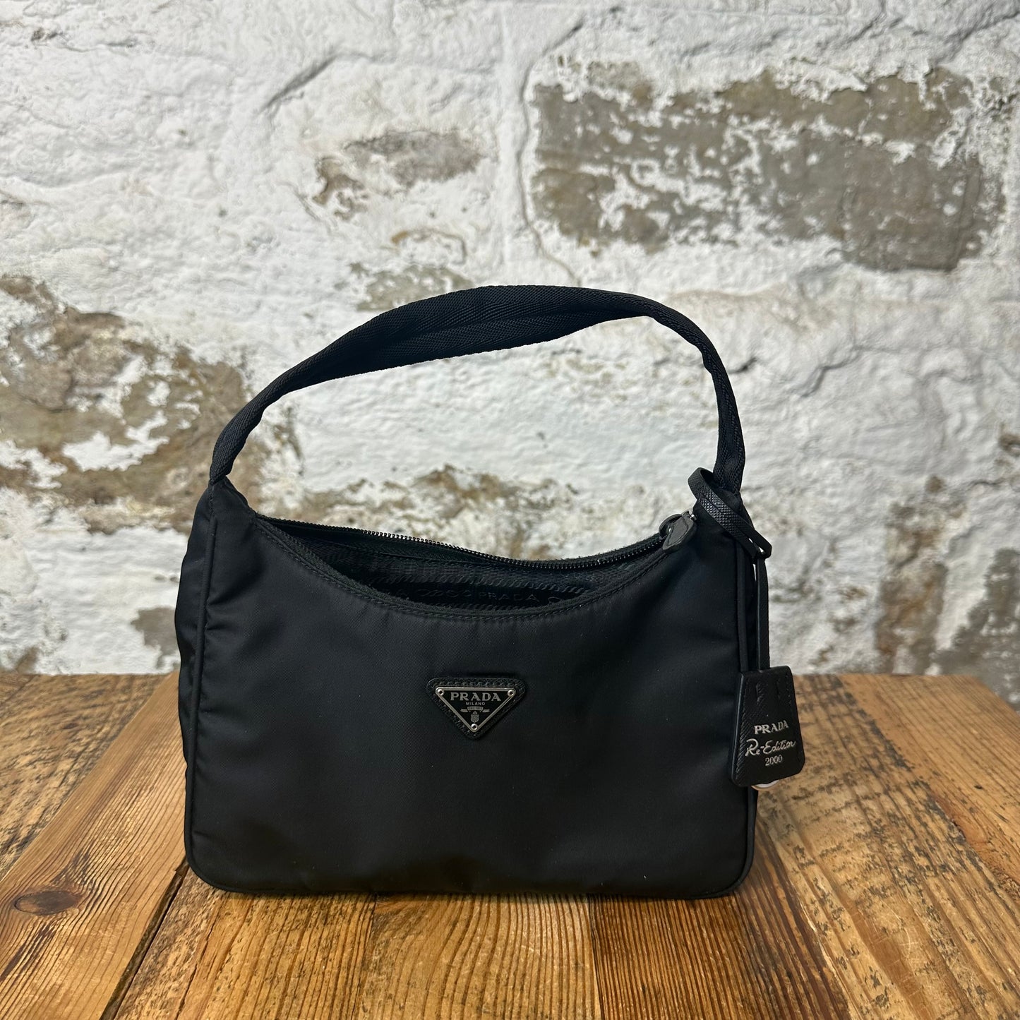 Prada Renylon Black Mini Shoulder Bag