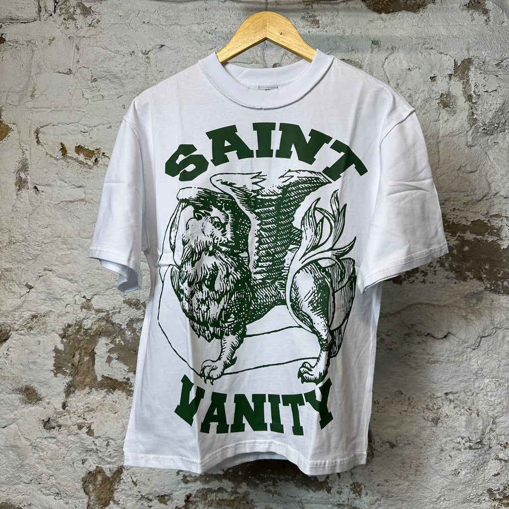 Saint Vanity Green Griffin White T-shirt