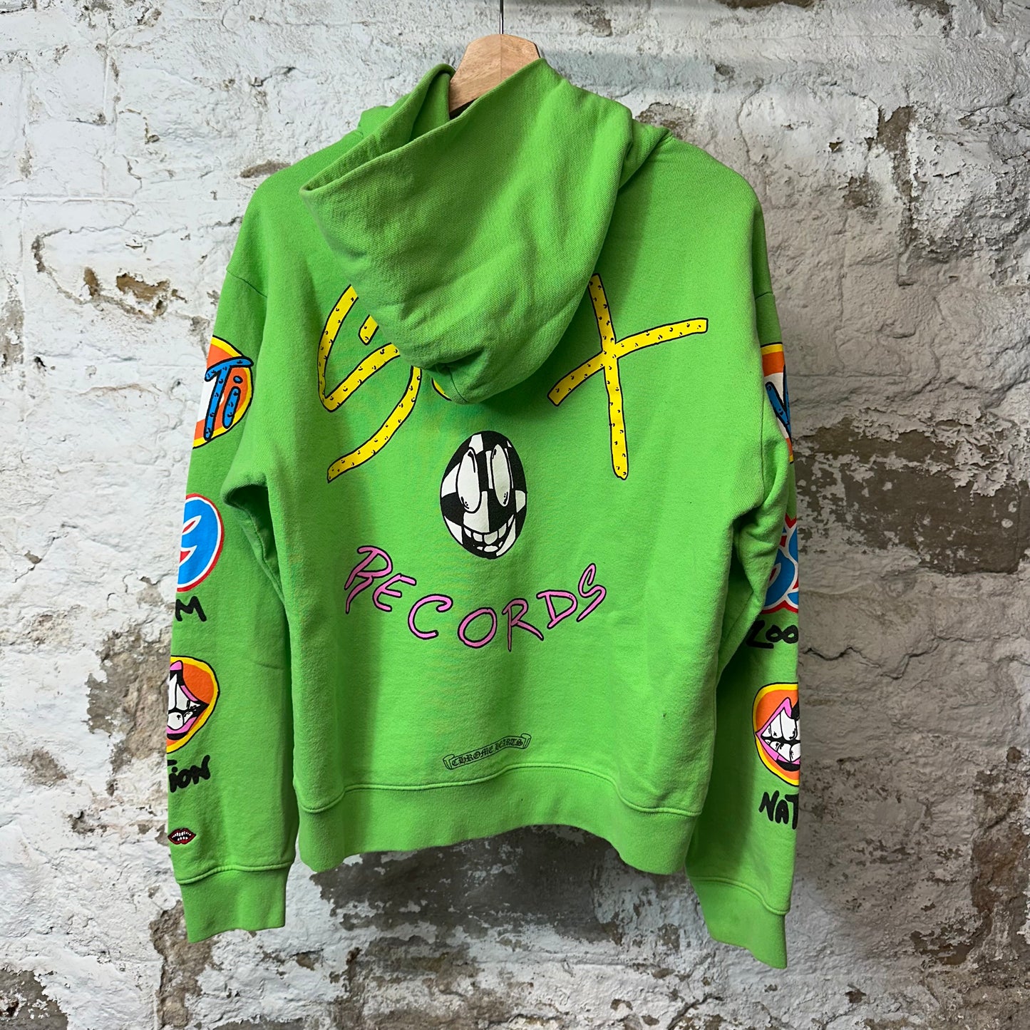 Chrome Hearts Matty Boy Sex Records Hoodie Green Sz S