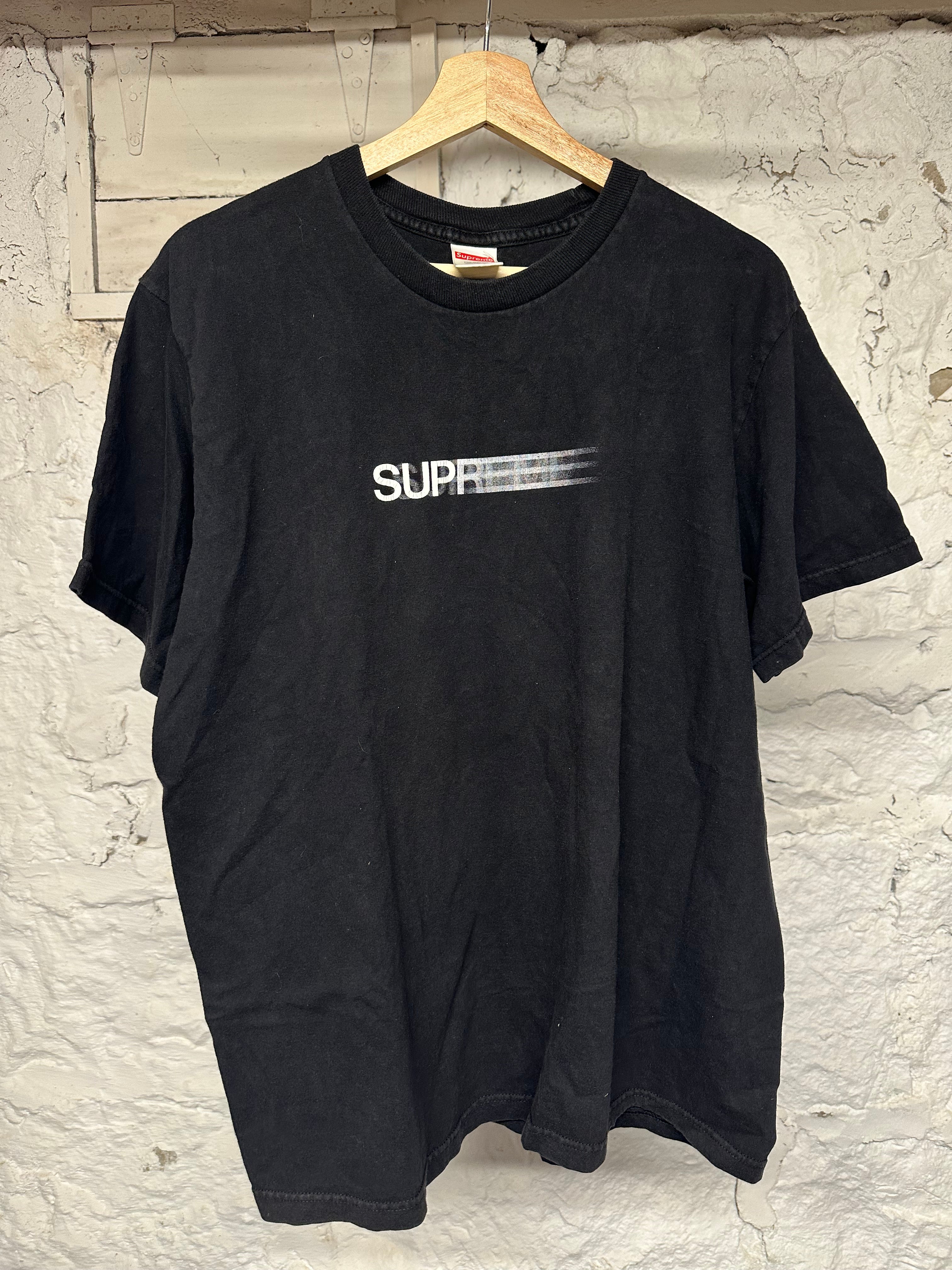 Supreme Motion Logo T-shirt Black Sz L