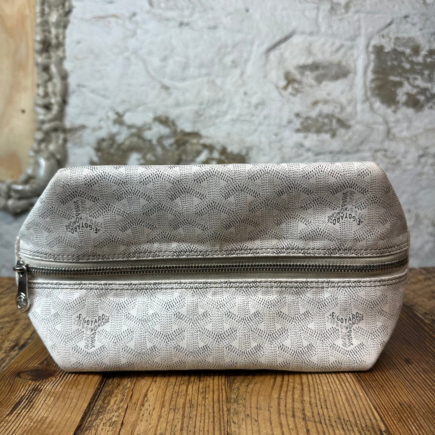 Goyard Boeing 25 White Monogram Toiletry Bag