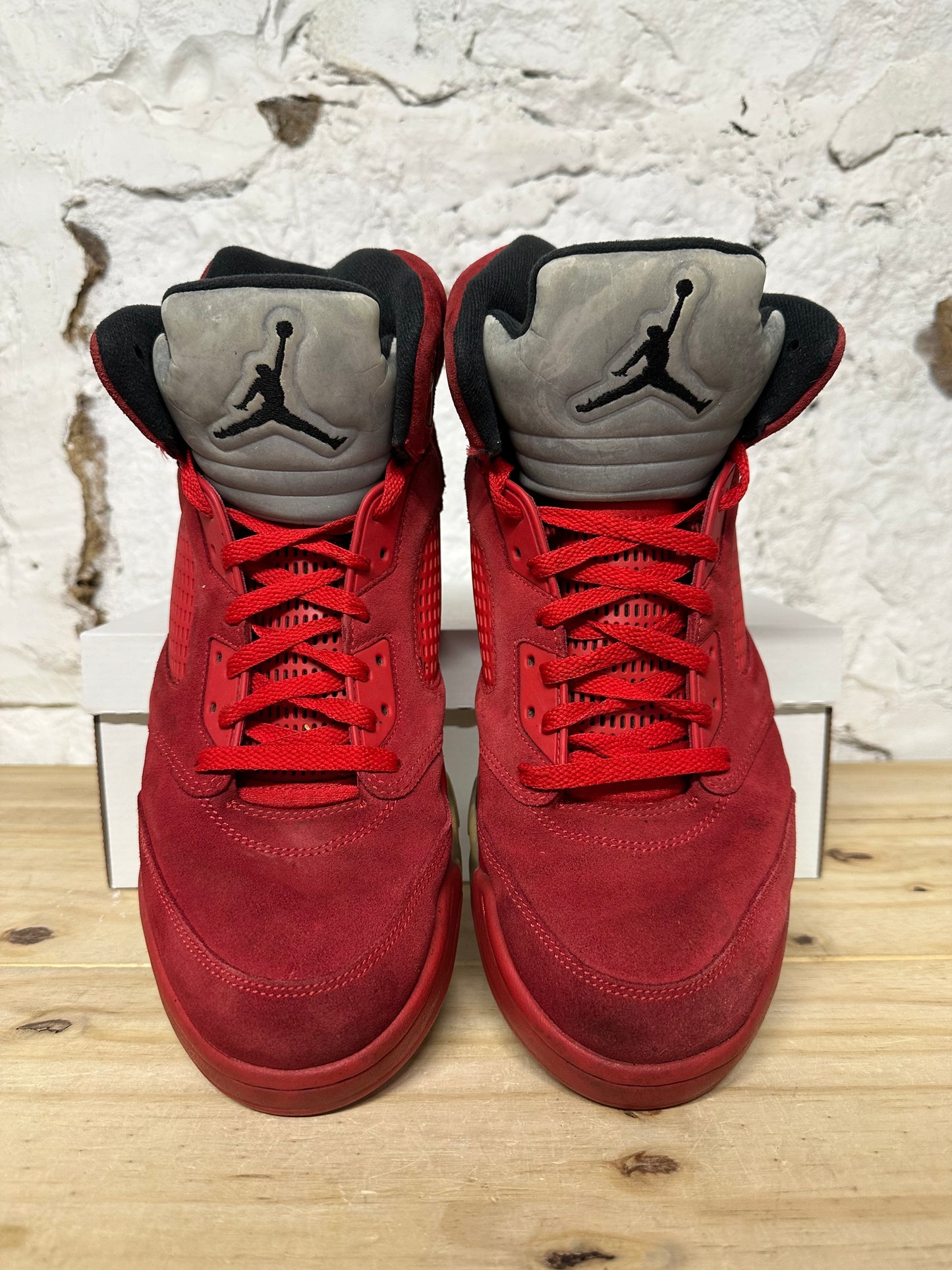Air Jordan 5 Red Suede Sz 14